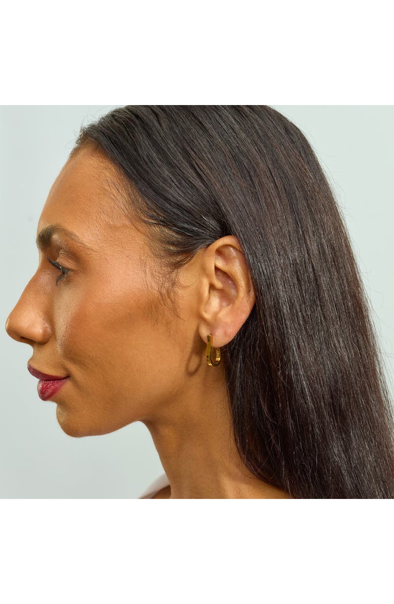 Lucy Quartermaine Petal Hoops, Alternate, color, Gold