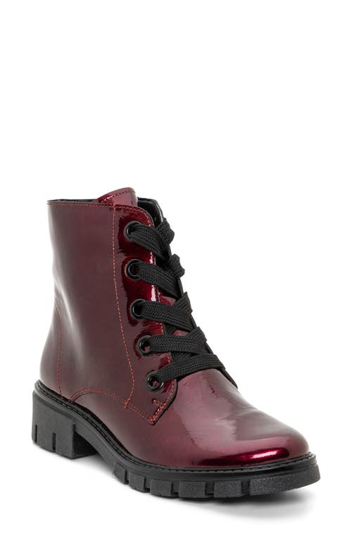 ara Debbie Lace-Up Boot in Red 