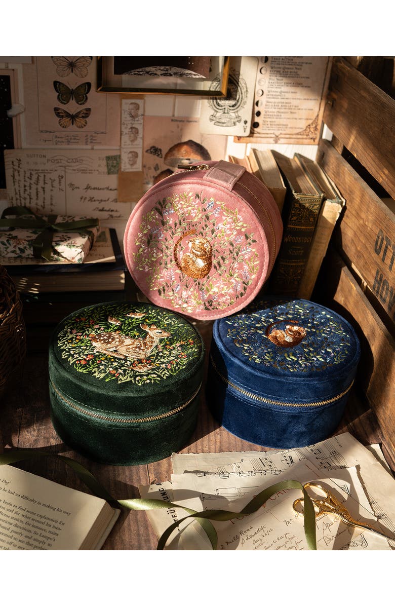 Fable England Fable Chloe Dormouse Jewellery box Pink, Alternate, color, 