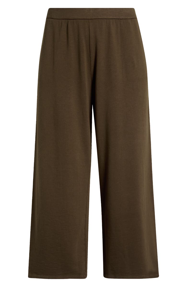 Eileen Fisher Garment Dyed Organic Cotton Terry Wide Leg Pants, Main, color,