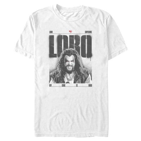 Men's Supergirl Lobo Graffiti Portrait  Graphic T-Shirt