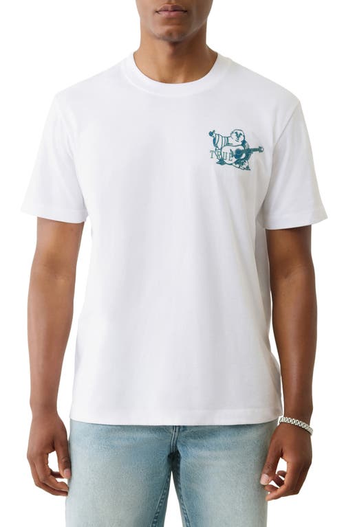 True Religion Standard Paint Graphic T-shirt In White