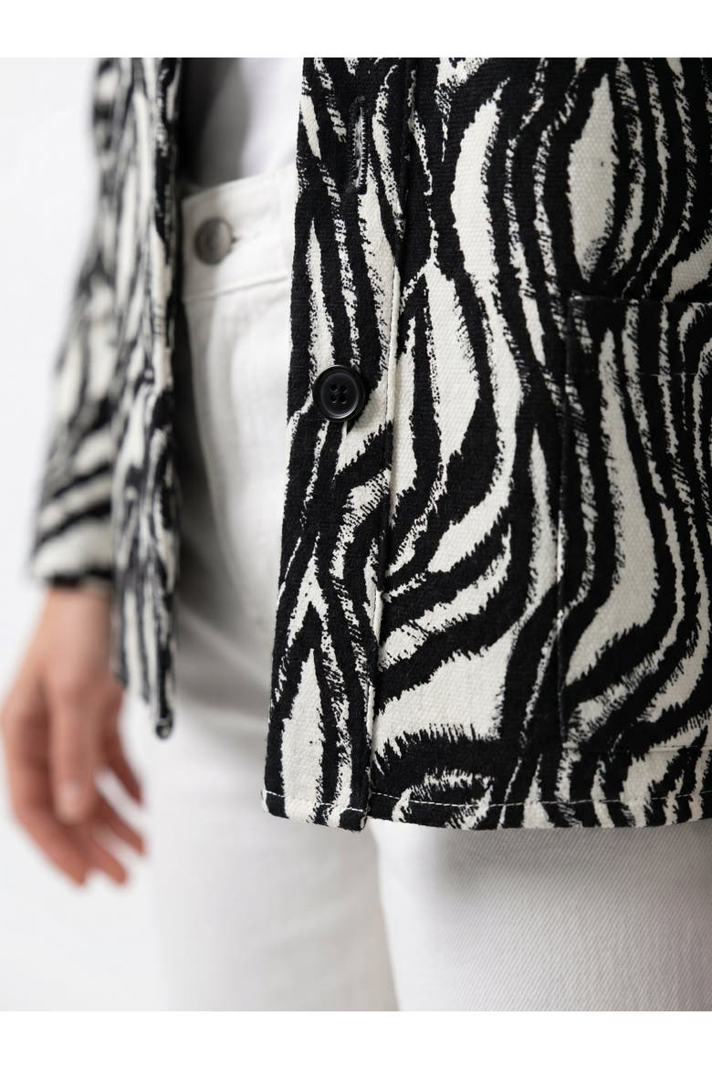 Adelaide Zebra Print Long Sleeve Shirt, Alternate, color, MULTI COLOR