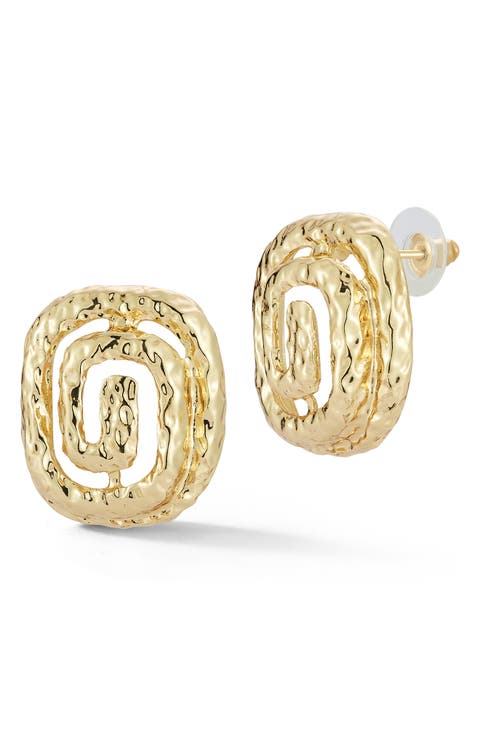 Swirl Stud Earrings