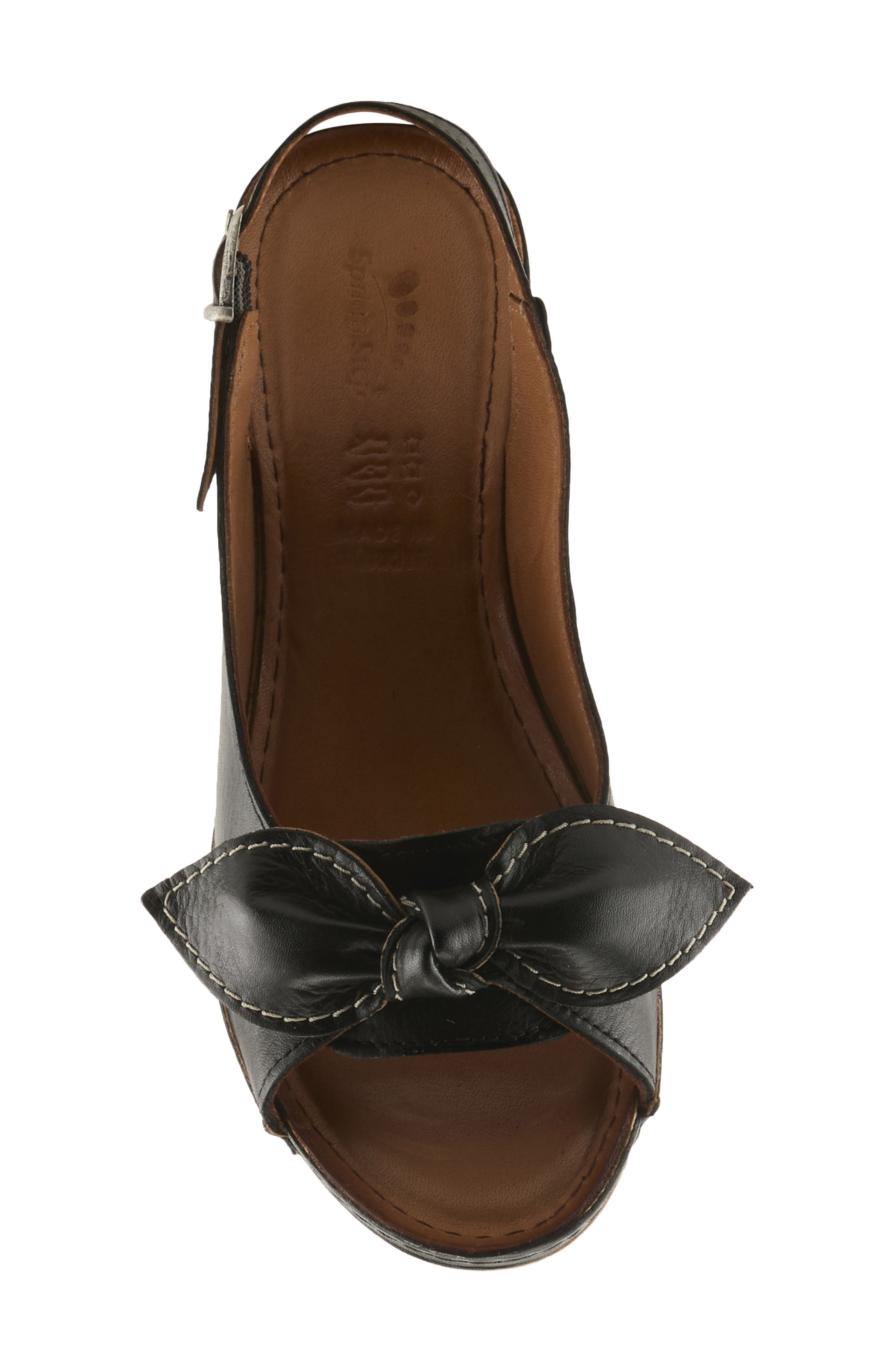 Spring Step Chassidy Wedge Sandal, Alternate, color, Black