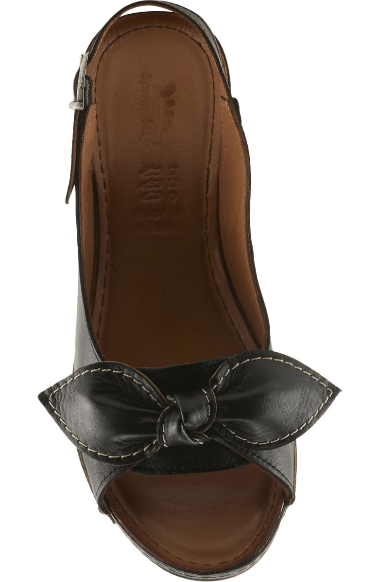 Spring Step Chassidy Wedge Sandal, Alternate, color, Black