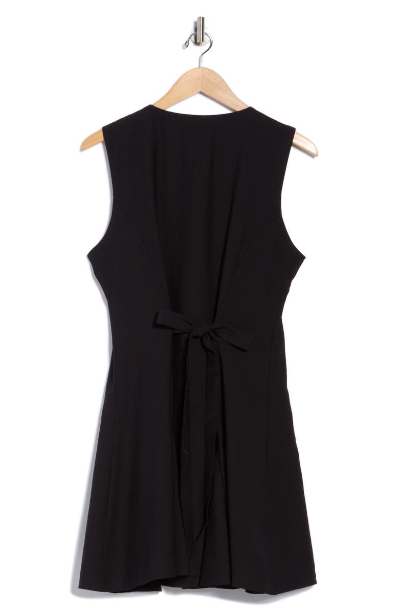 WAYF V-Neck Sleeveless Minidress, Alternate, color, Black