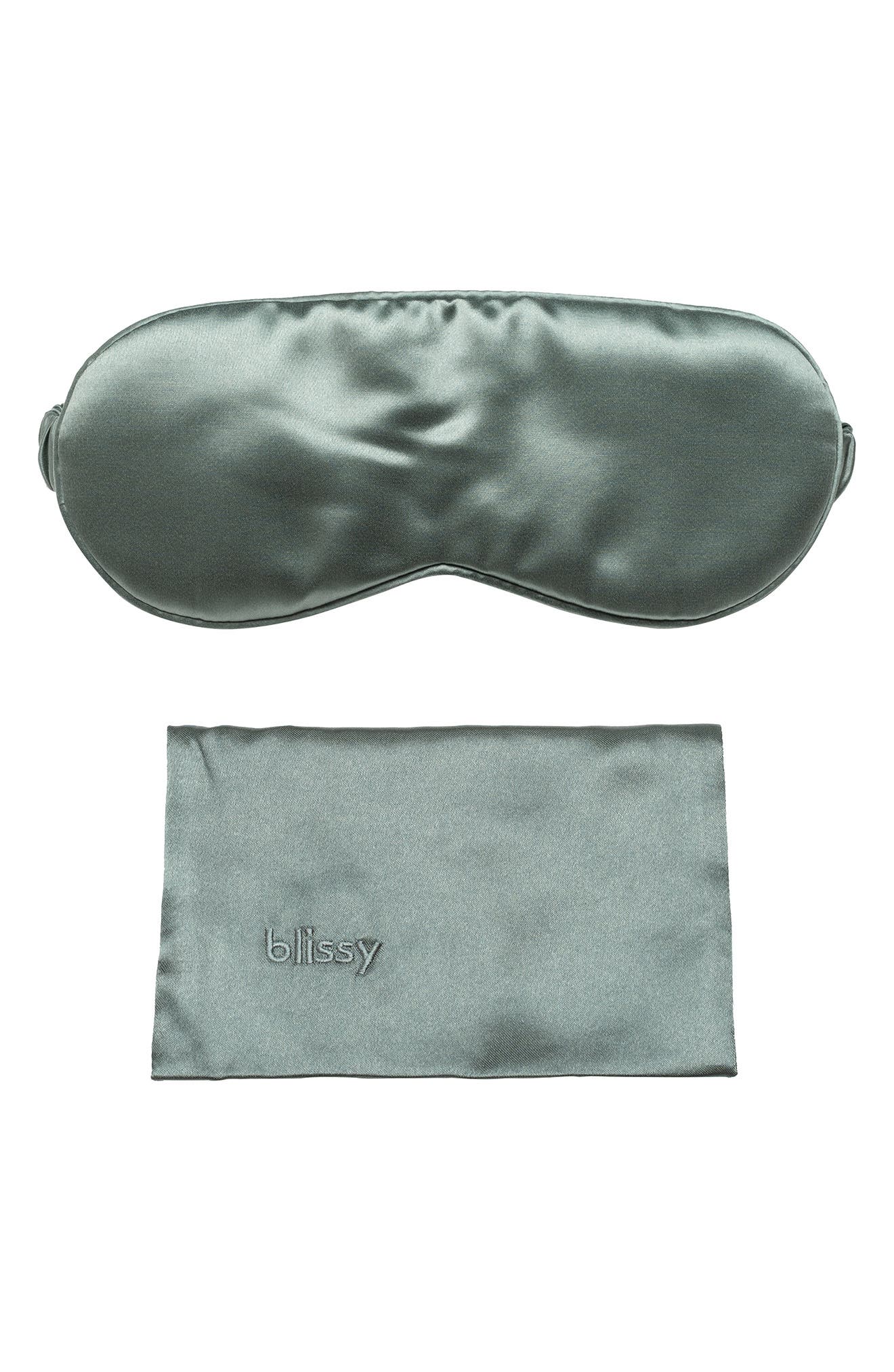 BLISSY Silk Sleep Mask in Matcha 
