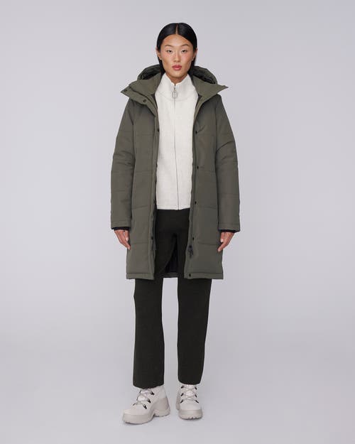 Quartz Co. Madeline | Hooded Insulated Winter Jacket In Olive