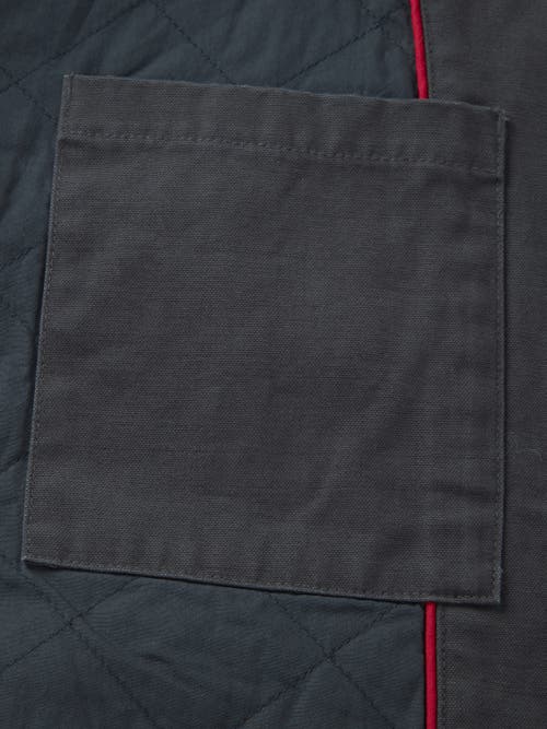 Aubin Newland Canvas Harrington Jacket In Black