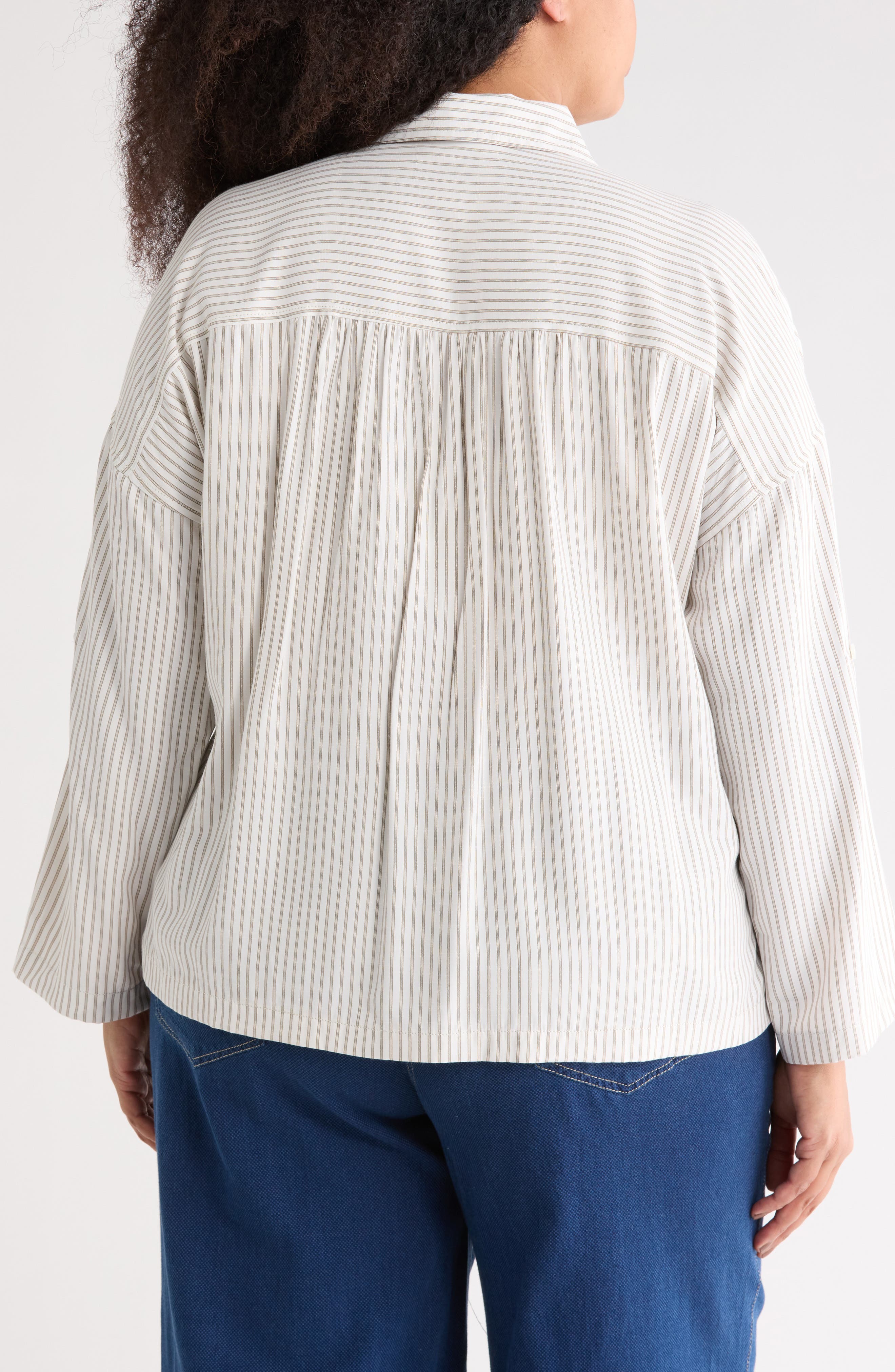 Stripe Button-Up Shirt - image 4