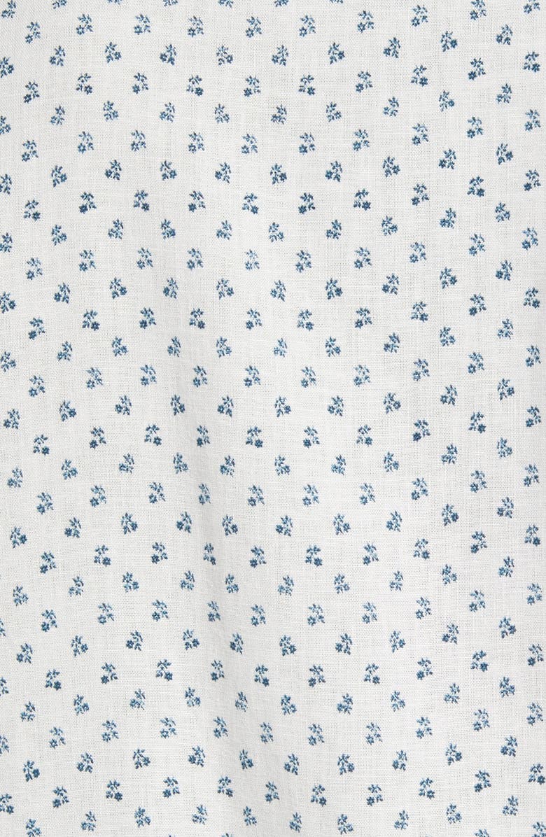 Rails Carson Slim Fit Floral Short Sleeve Linen Blend Button-Up Shirt, Alternate, color,