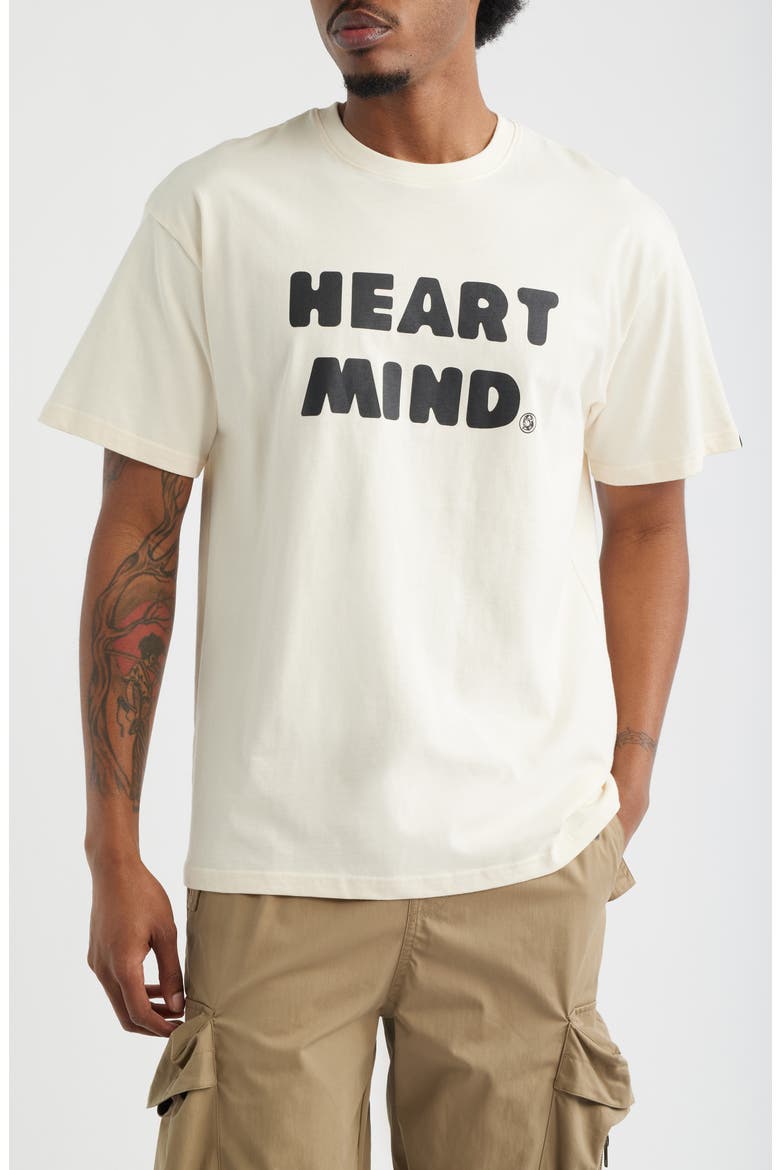 Heart Mind Graphic T-Shirt, Main, color, ECRU