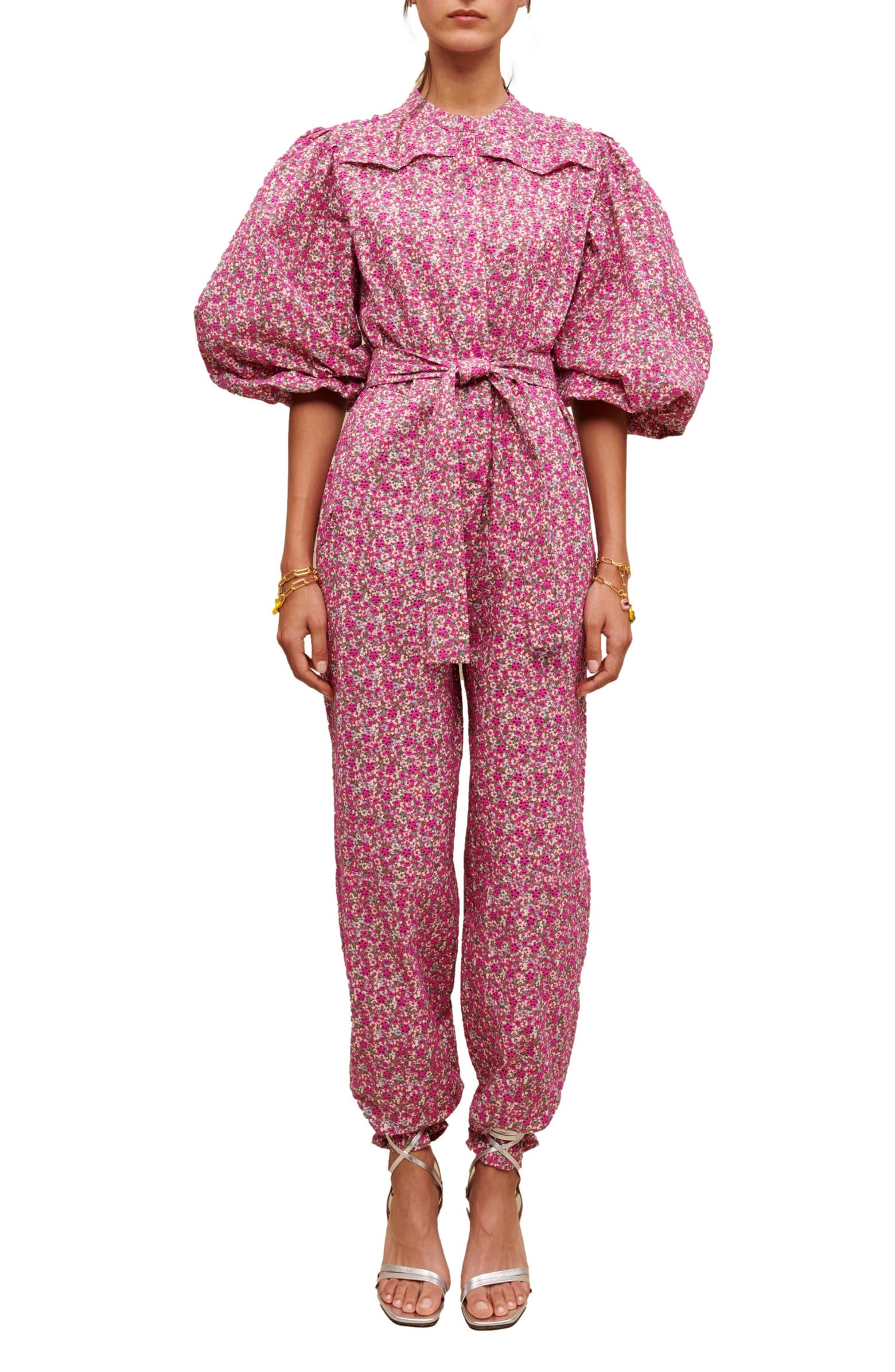 maje Pyad Floral Print Jumpsuit | Nordstromrack