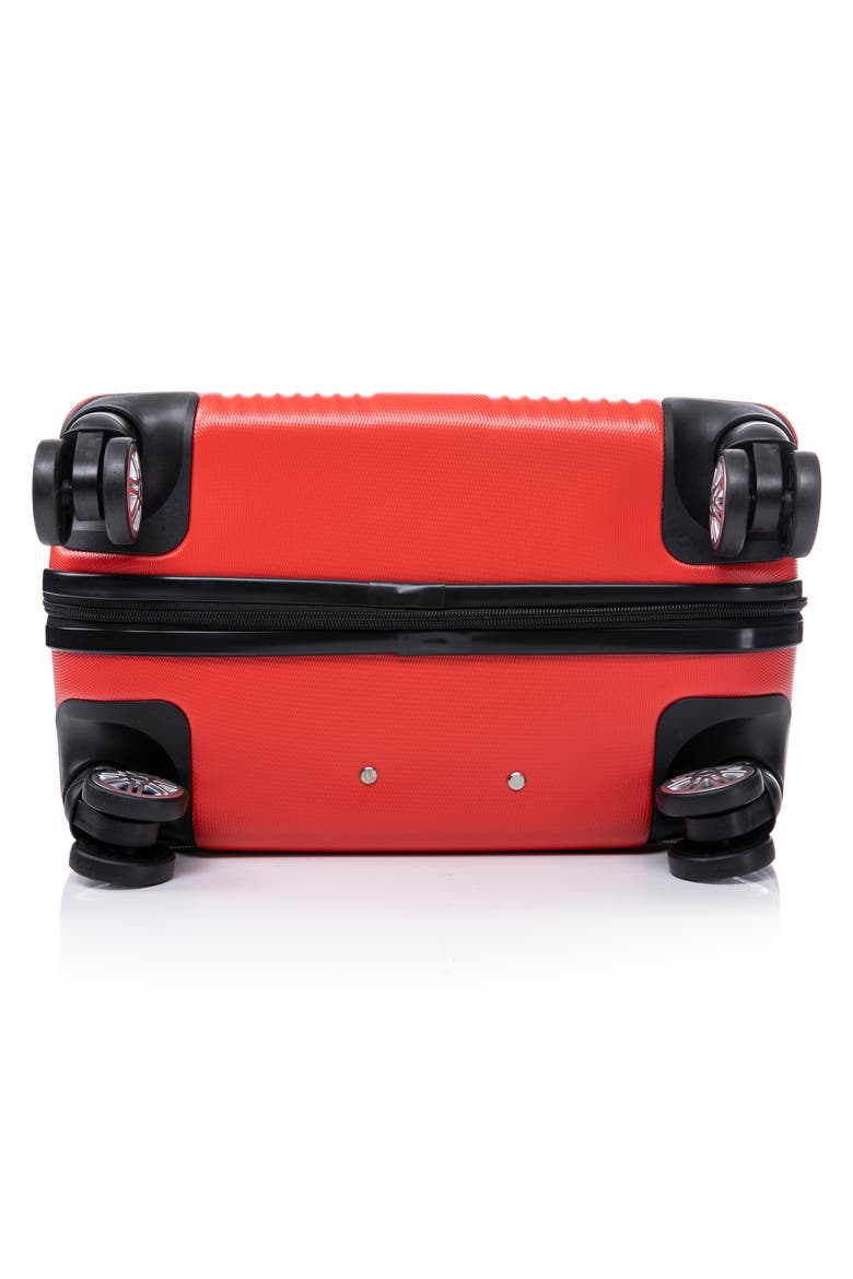 Lustria Hardshell 3-Piece Spinner Luggage Set, Alternate, color, RED