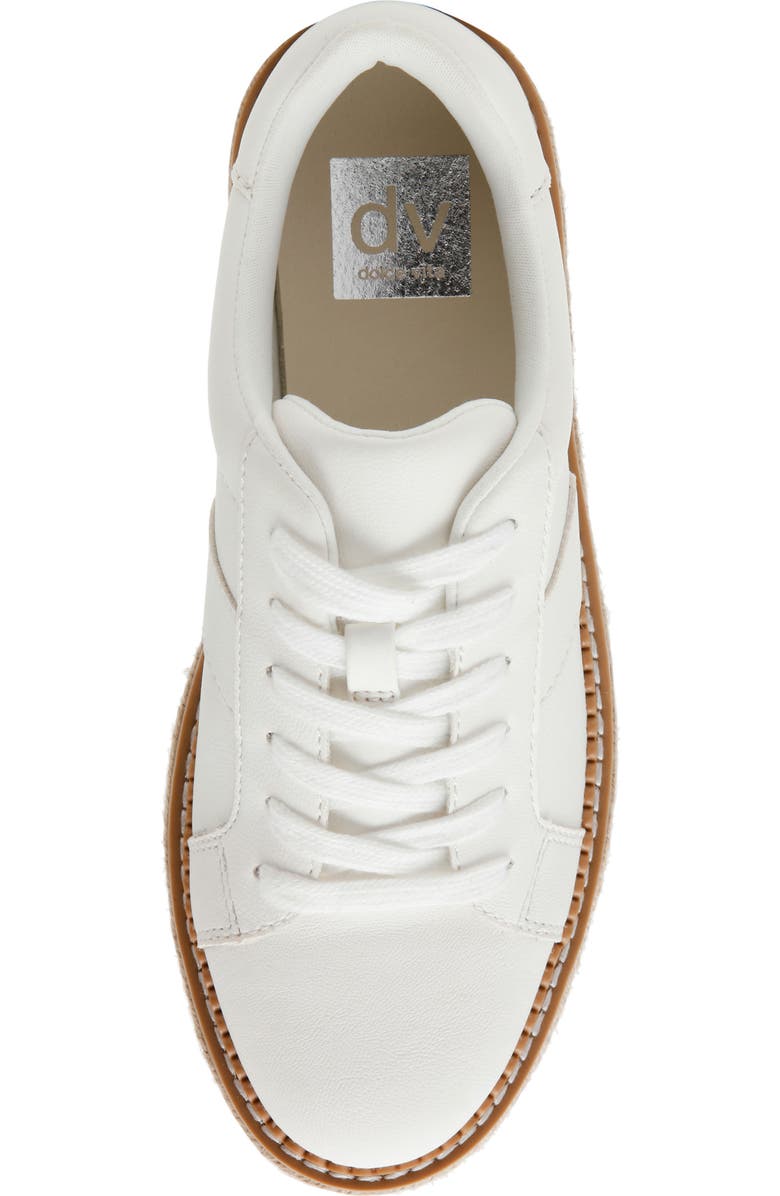 DV by Dolce Vita Bailey Espadrille Platform Sneaker, Alternate, color, White Smooth