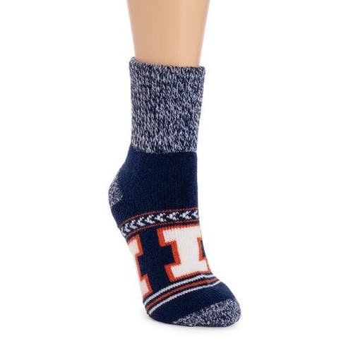 Muk Luks Gameday Unixex Short Heat Retainer Socks In Blue