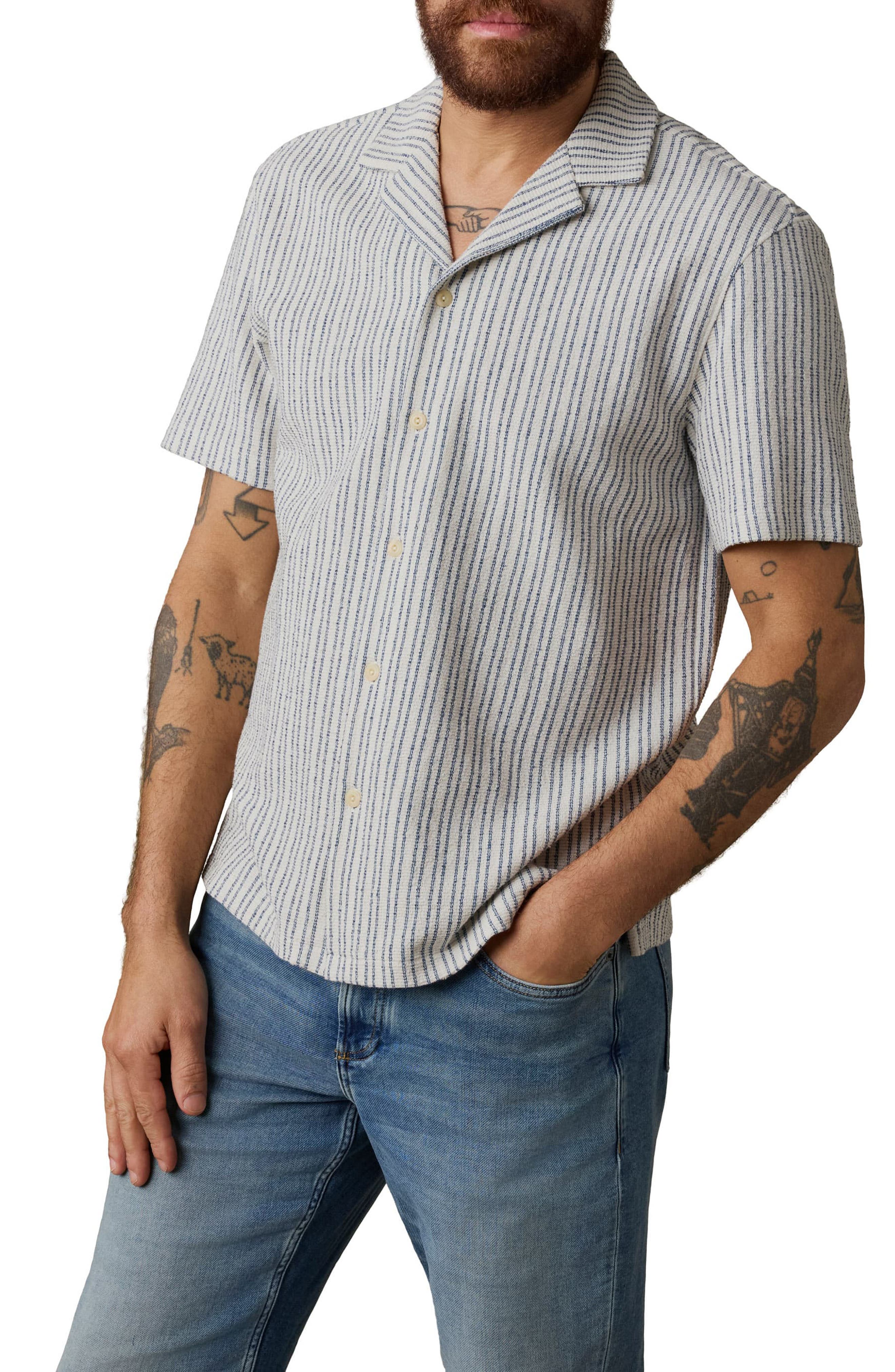 SHORE NAVY STRIPE