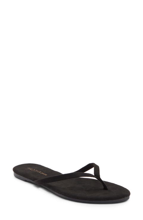 Bellen Faux Leather Croc Embossed Flip Flop