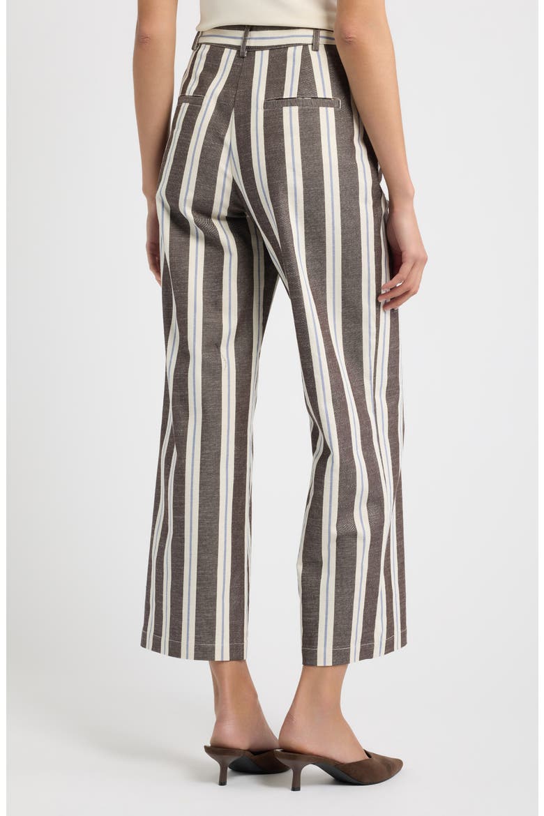 Mindy Stripe Straight Leg Pants, Alternate, color, ANNE STRIPE CHOCOLA