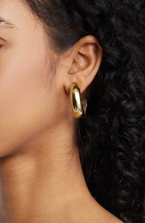 Open Edit Metal & Resin Hoop Earrings