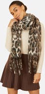 Yumi Leopard Print Super Soft Scarf