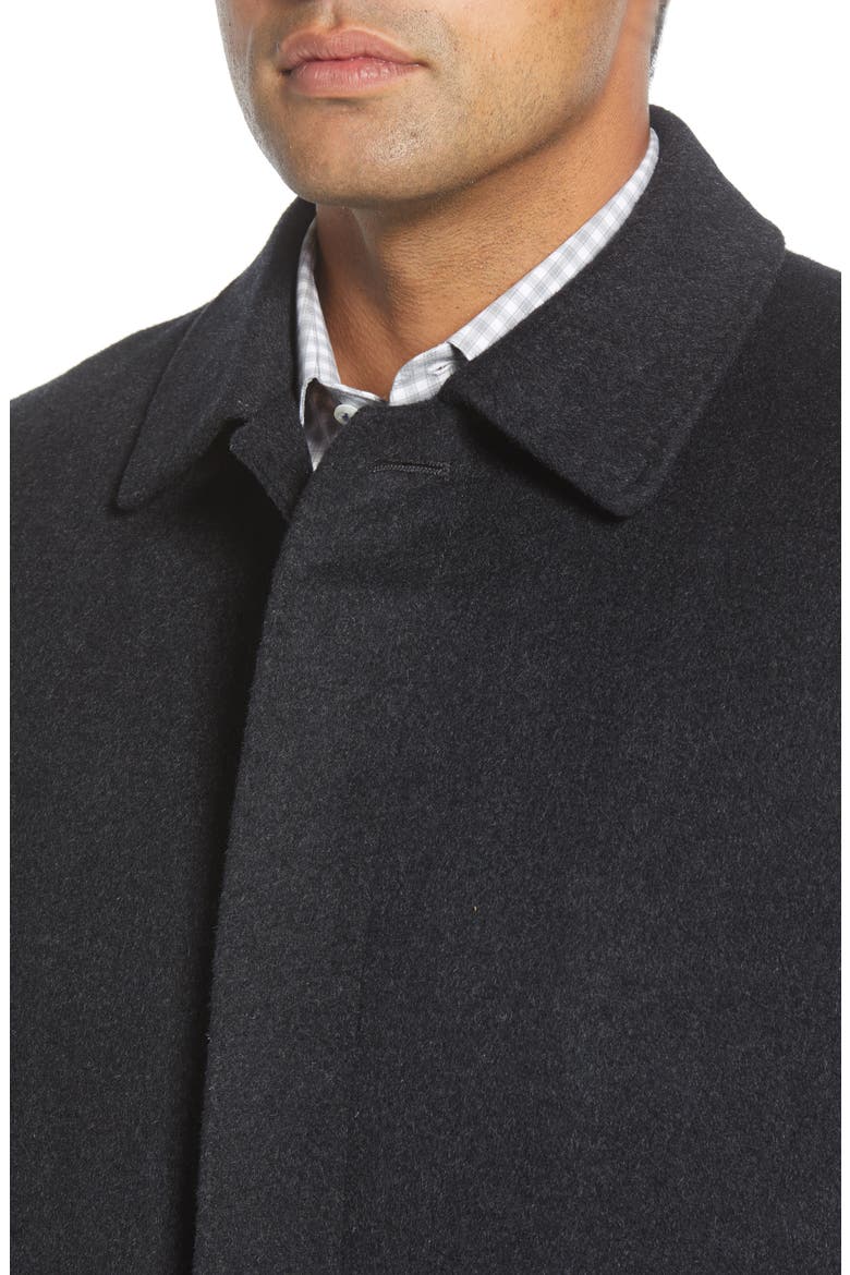Stanley Classic Fit Wool & Cashmere Overcoat, Alternate, color, CHARCOAL