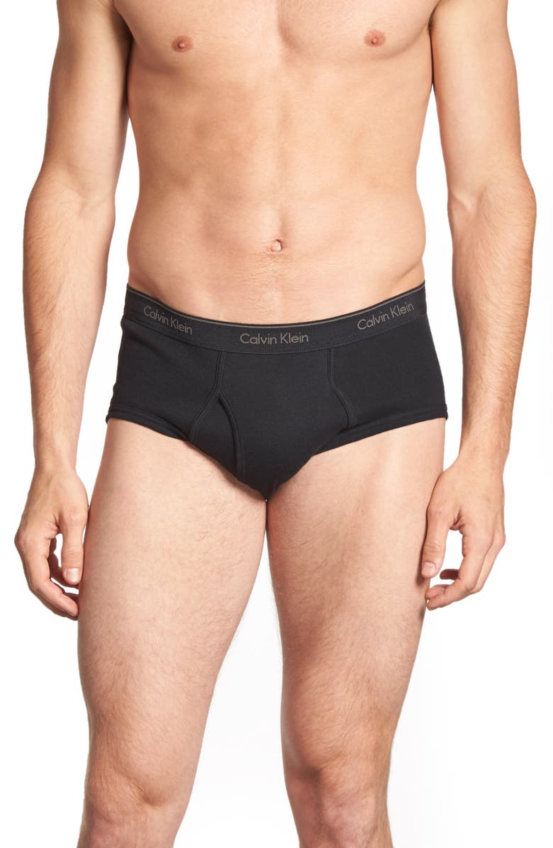 Calvin Klein 4-Pack Cotton Briefs, Main, color,