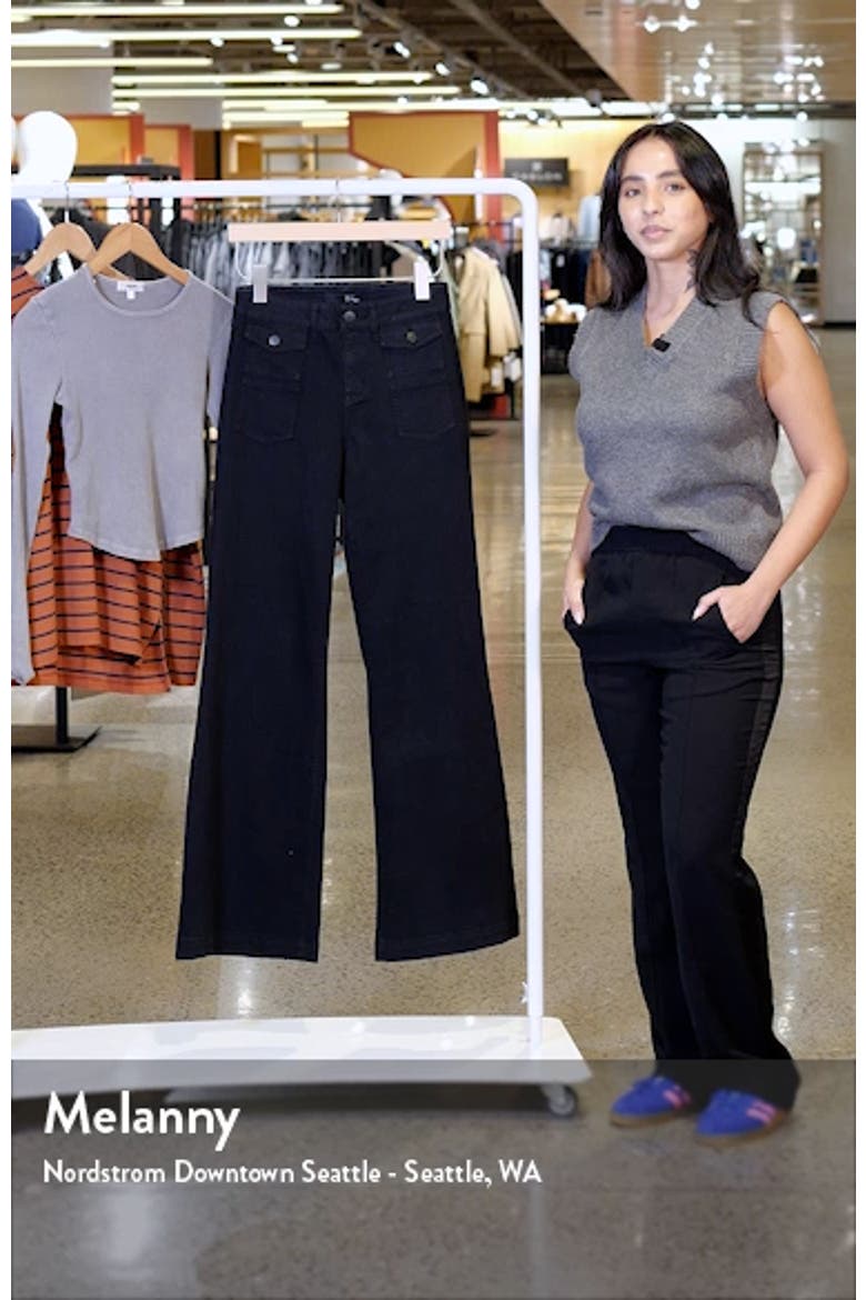 Belle Patch Pocket Flare Jeans video