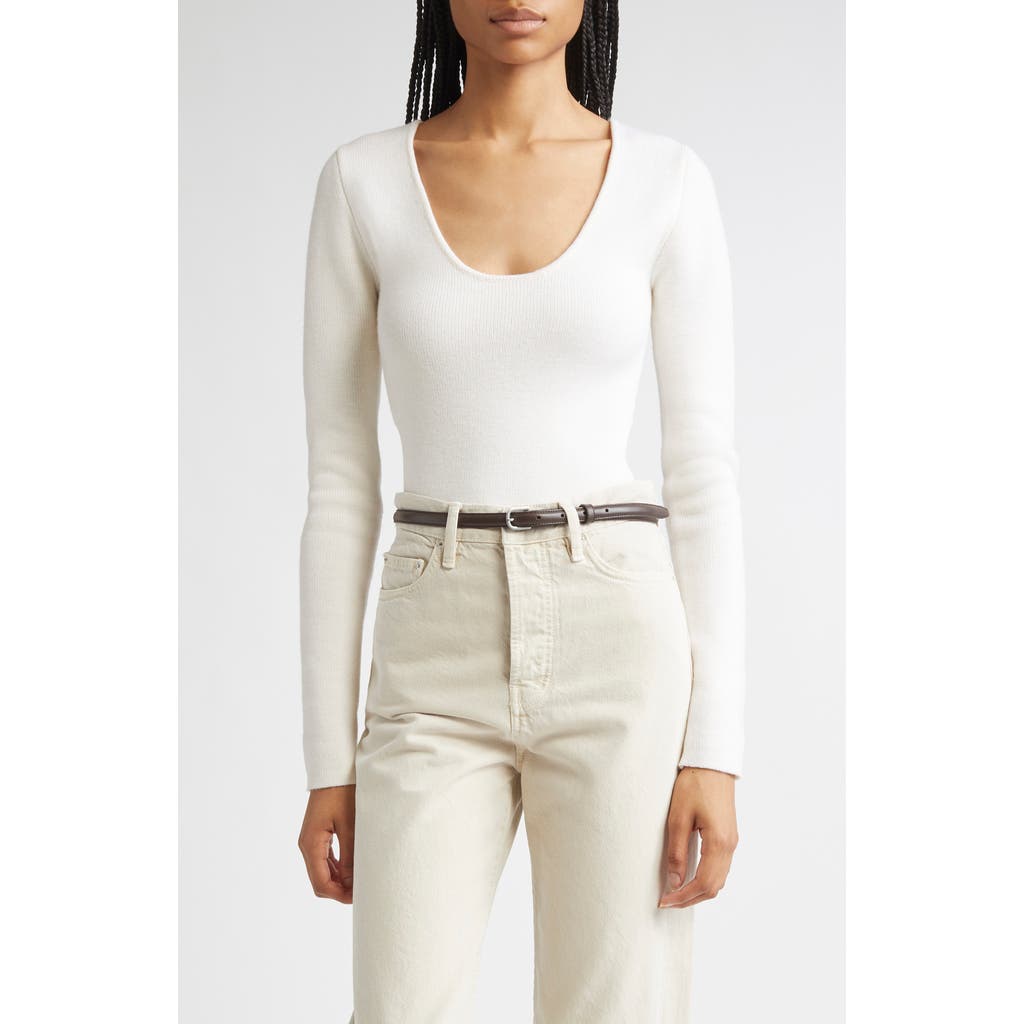 Totême Toteme Merino Knit Top In White