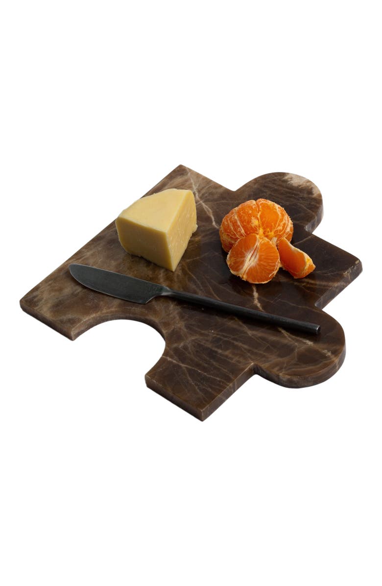 DAR PROYECTOS Puzzle Gemstone Serving Board & Trivet - 11", Main, color, 