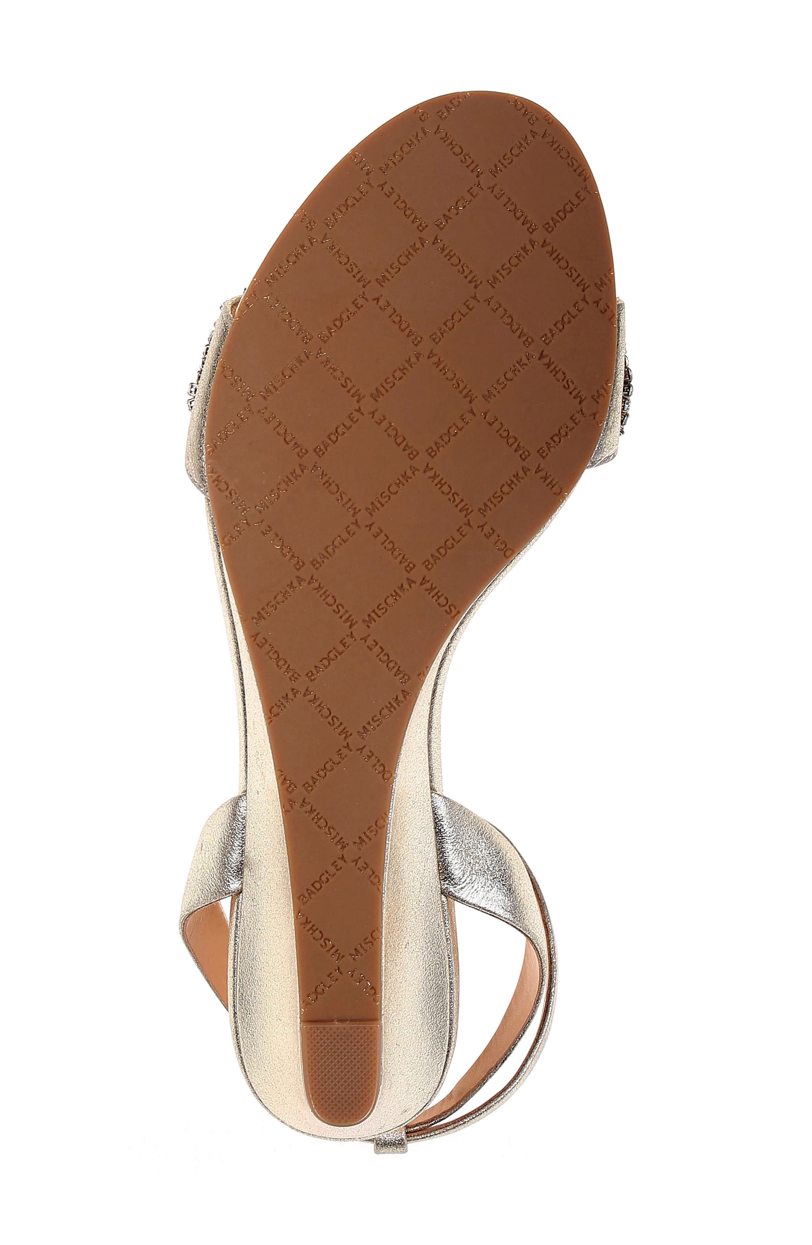 Badgley Mischka Collection Badgley Mischka Hatch Crystal Embellished Sandal, Alternate, color, 