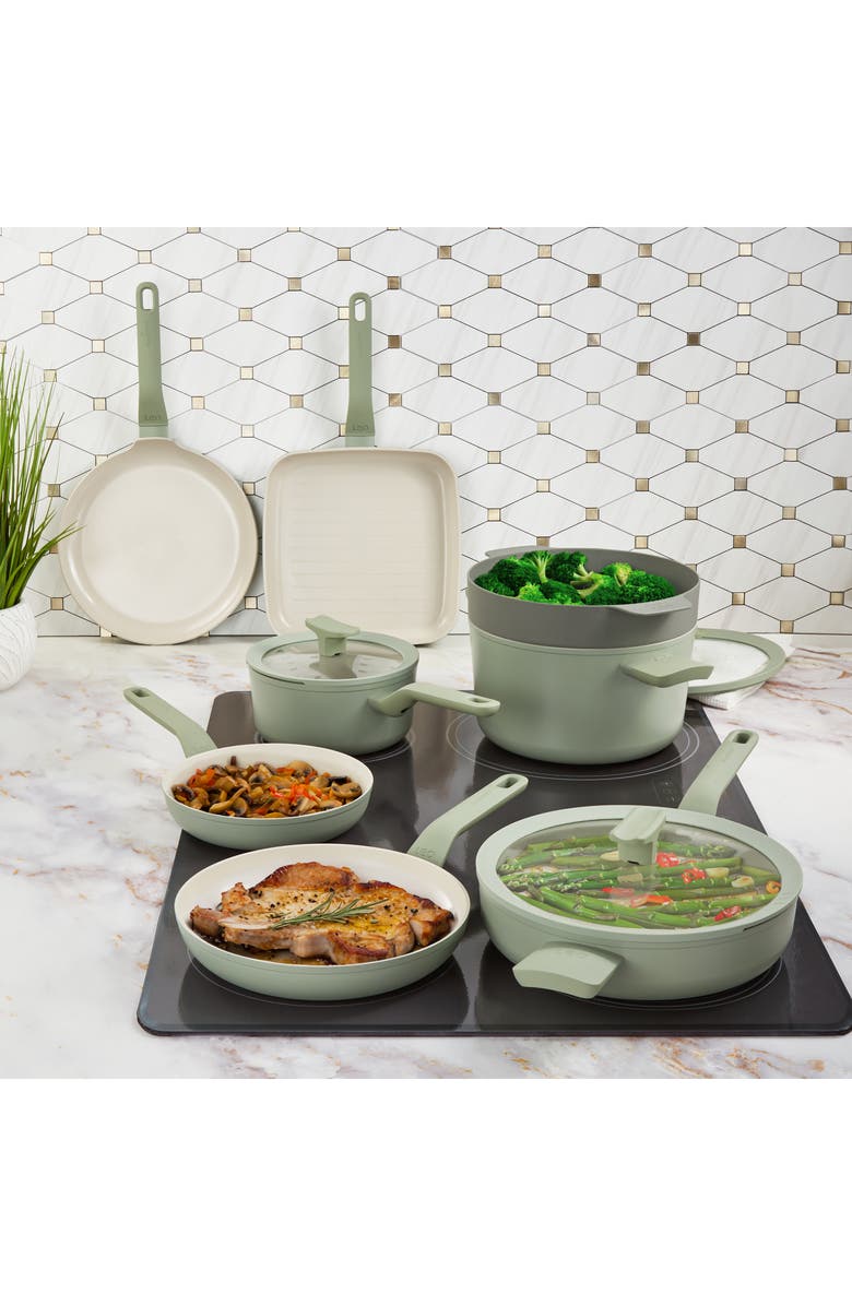 BergHOFF The Leo 11-Piece Cookware Set, Alternate, color, Sage