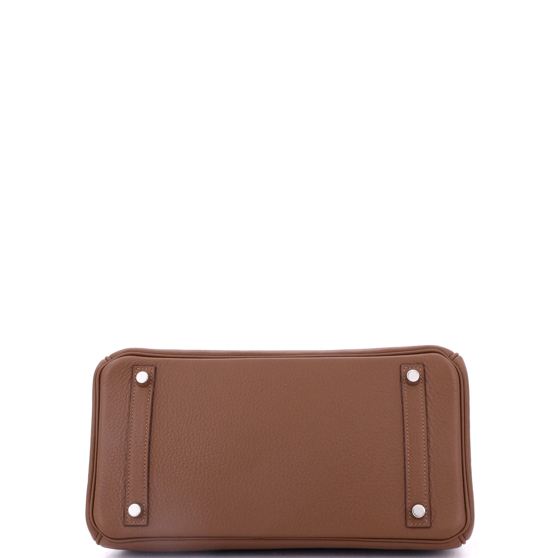 Pre-Owned Hermes Birkin Handbag Brown Togo with Palladium Hardware 30, Alternate, color, 