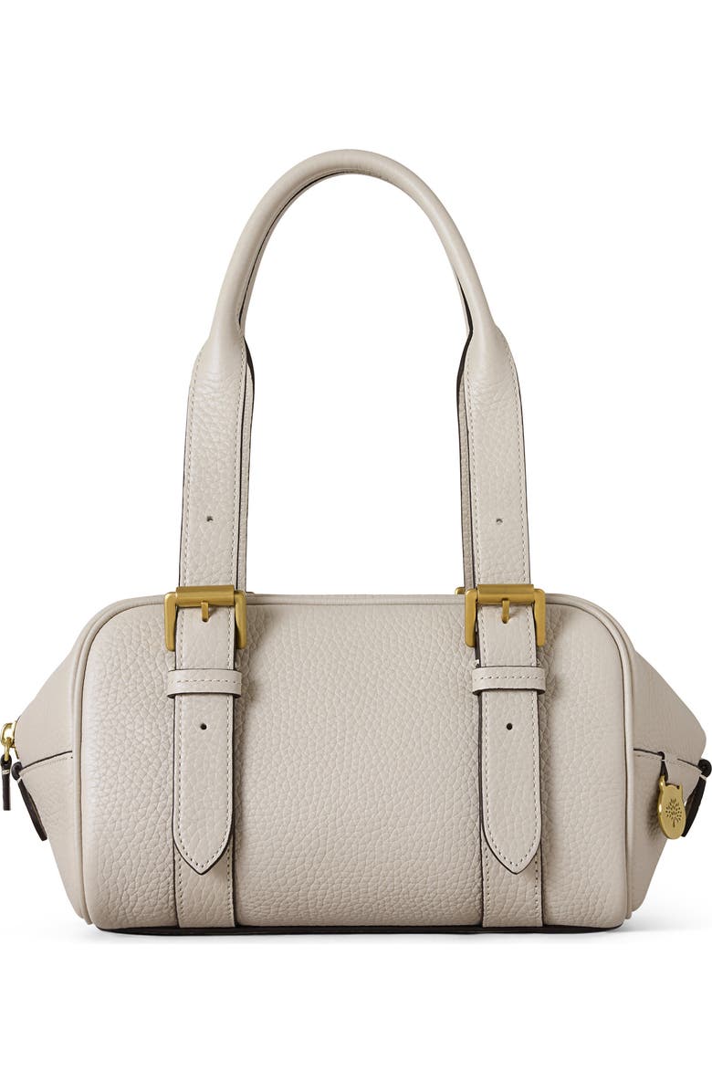 Mulberry Small Boston Heavy Grain Top Handle Bag, Alternate, color, Chalk