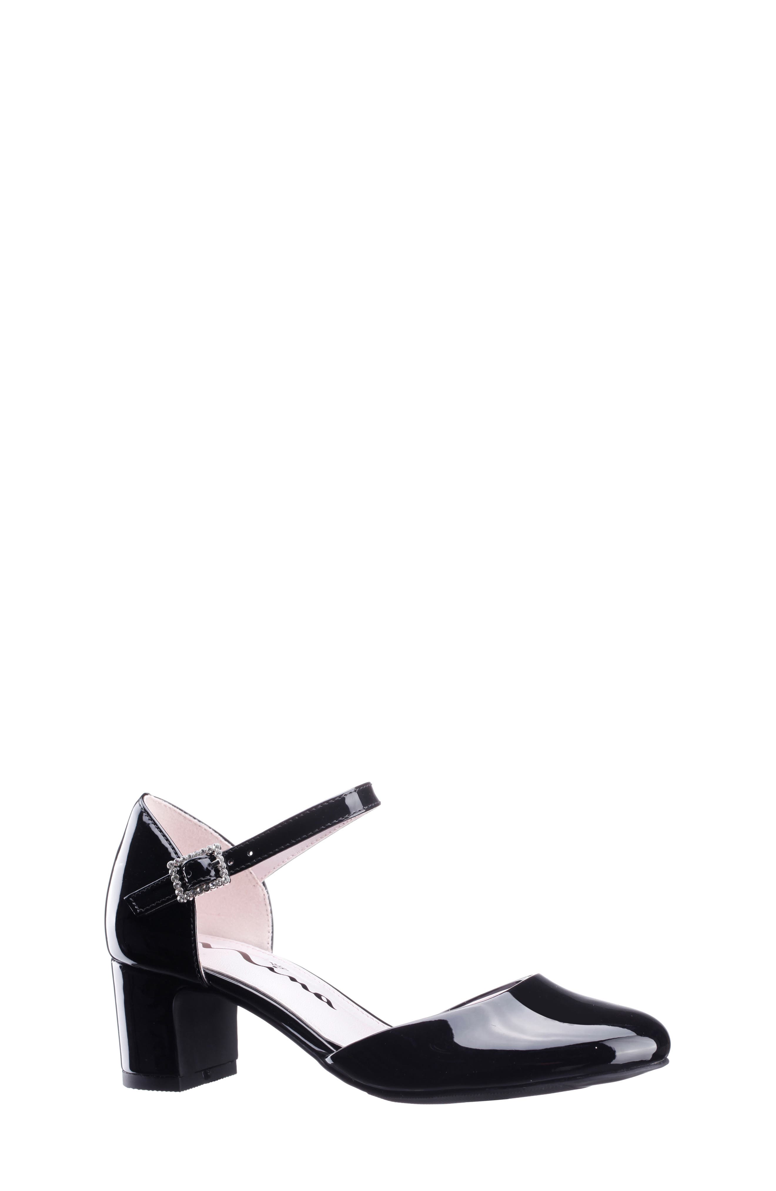 Nina Kids' Macey Pump, Main, color, Black Patent