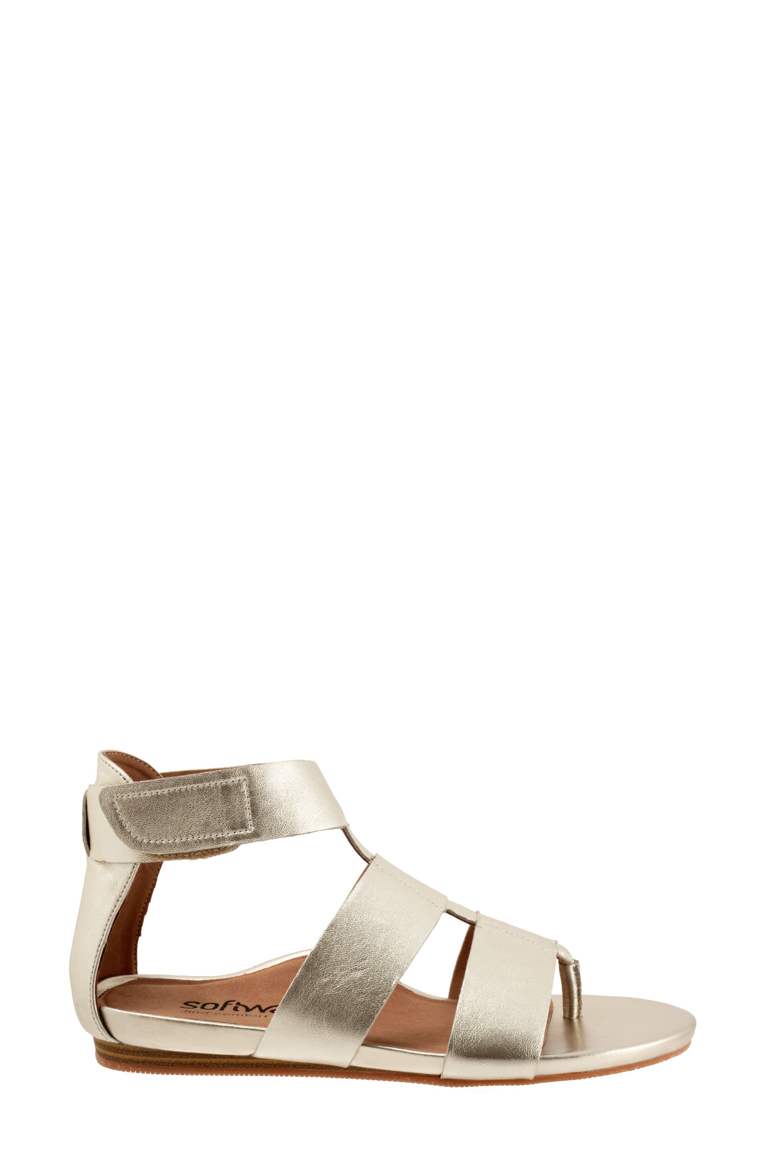 SoftWalk<sup>®</sup> Cabo Gladiator Sandal, Alternate, color, Champagne
