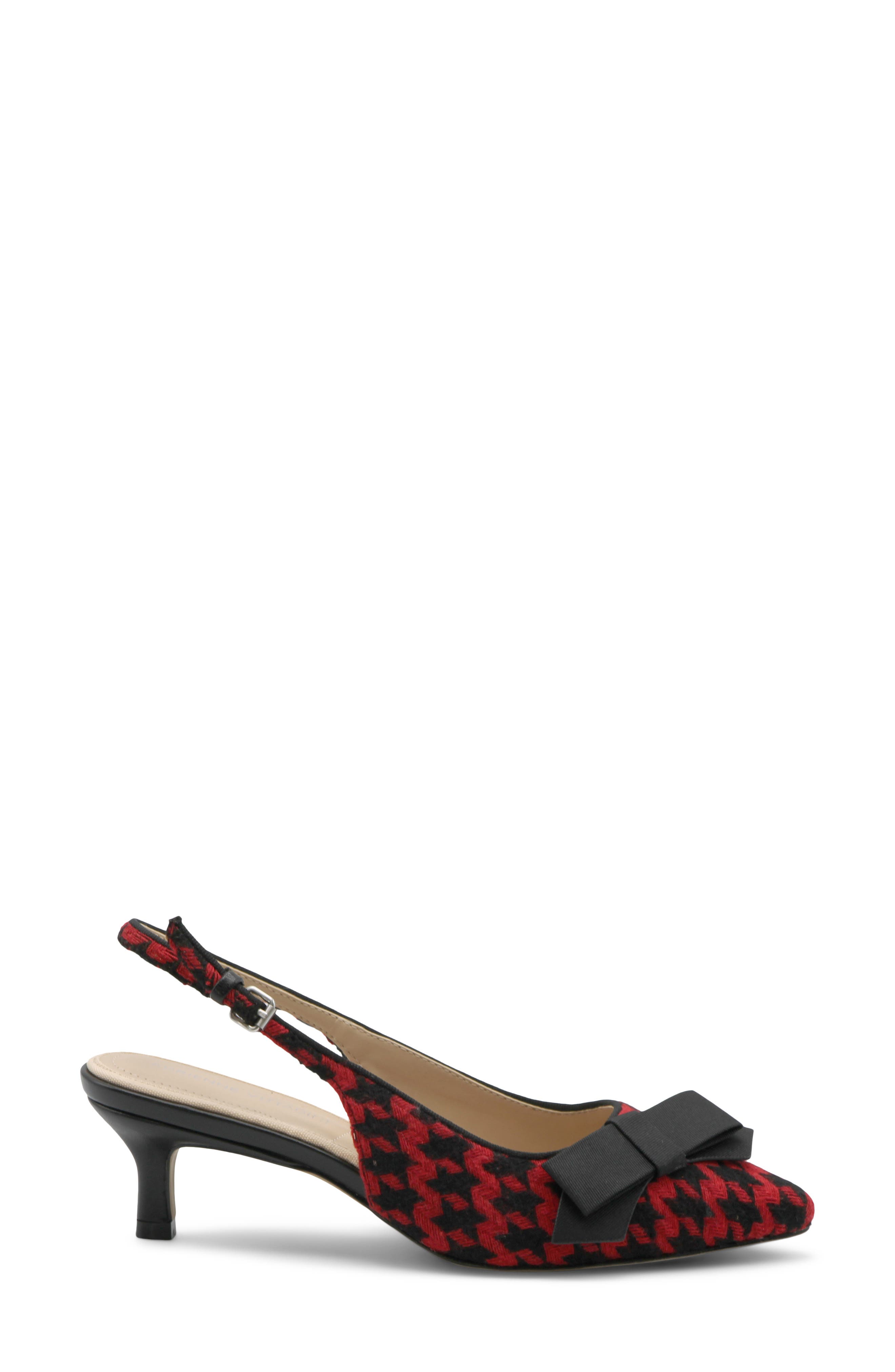 Adrienne Vittadini Sachem Slingback Pump, Alternate, color, Red Black