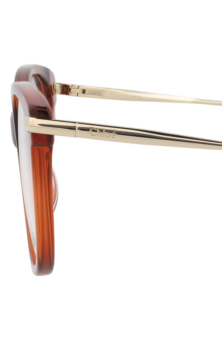 Chloé 50mm Cat Eye Optical Glasses, Alternate, color, 