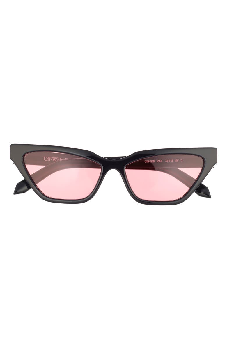 Off-White Madison 56mm Cat Eye Sunglasses, Main, color,