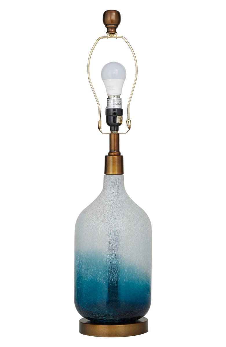 GINGER BIRCH STUDIO Blue Glass Coastal Table Lamp, Alternate, color,