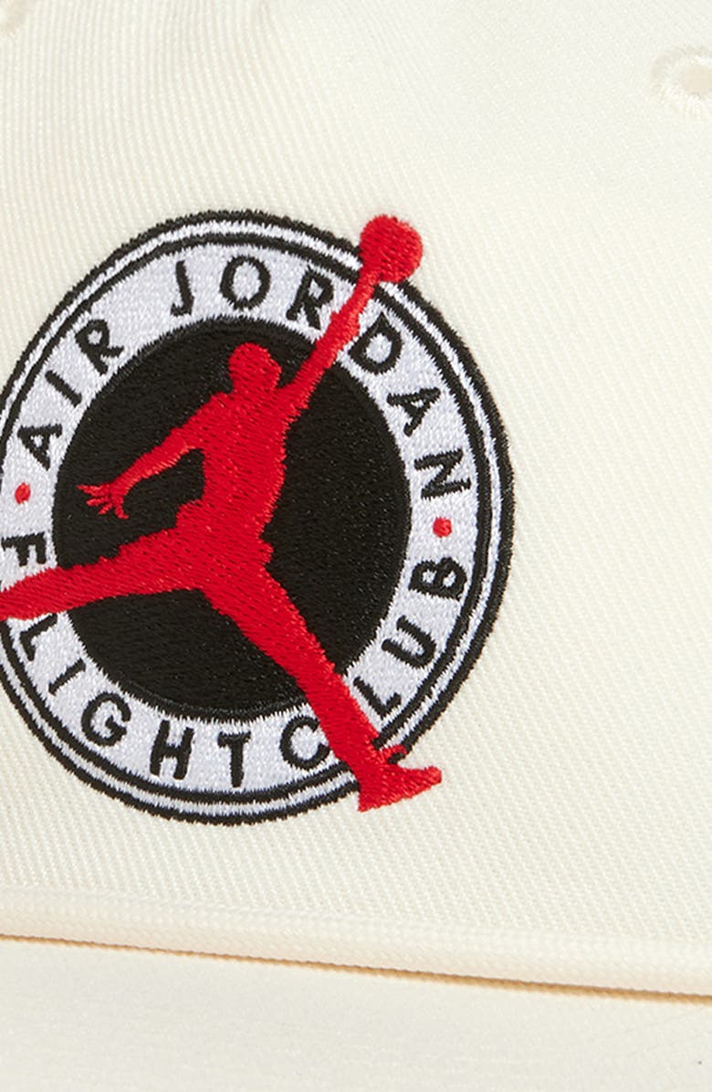 Jordan Flight Club Snapback Baseball Cap, Alternate, color, Pale Ivory/ Black