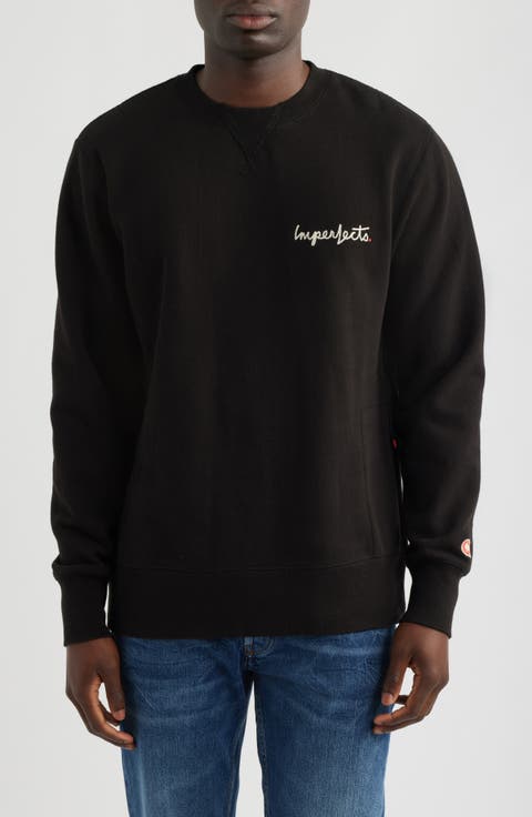 Signature Crewneck Cotton Blend Fleece Sweatshirt