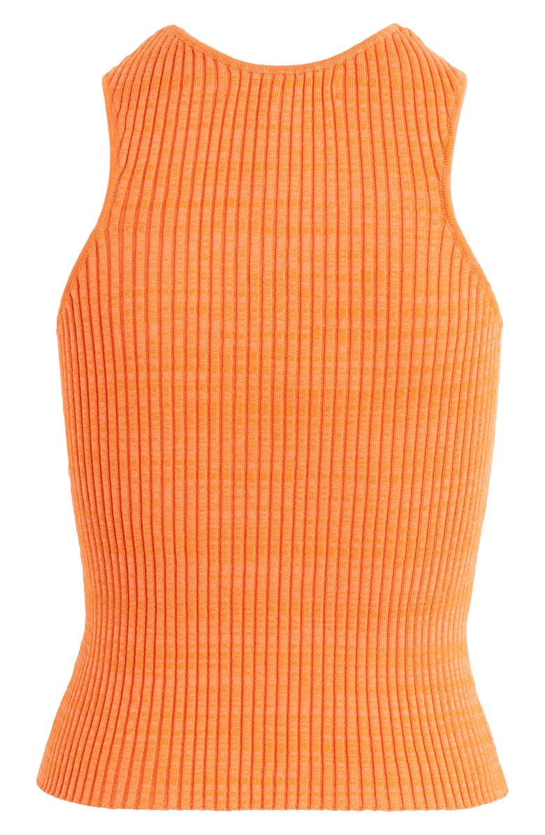 Hudson Jeans Twist Crossover Rib Halter Tank, Alternate, color, 