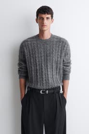 COS Cable-Knit Merino-Mohair Sweater