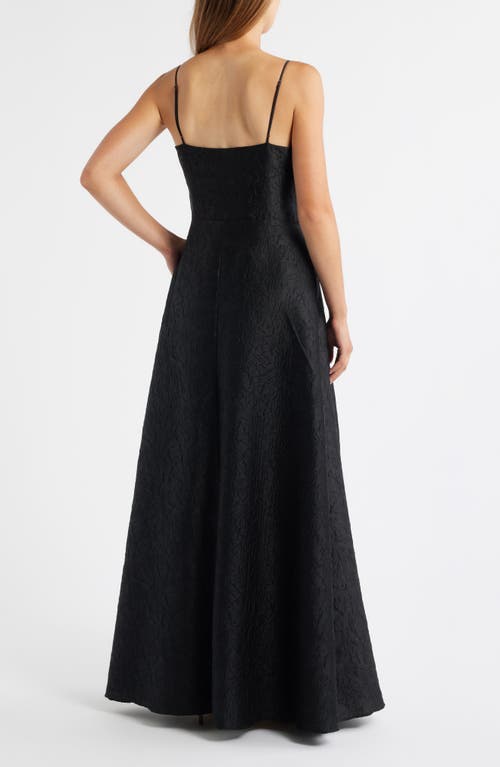 Black Halo Cayetana Lace A-line Gown In Black