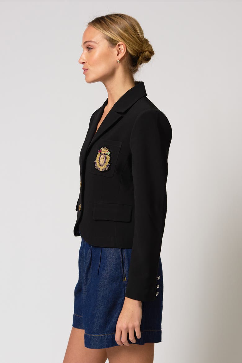 Paulie Patch Pocket Blazer, Alternate, color, Black