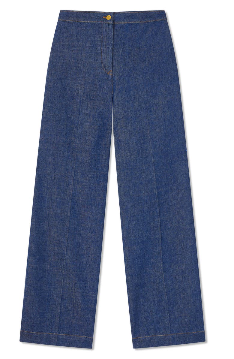 LK Bennett Ami Denim Pants, Alternate, color, 