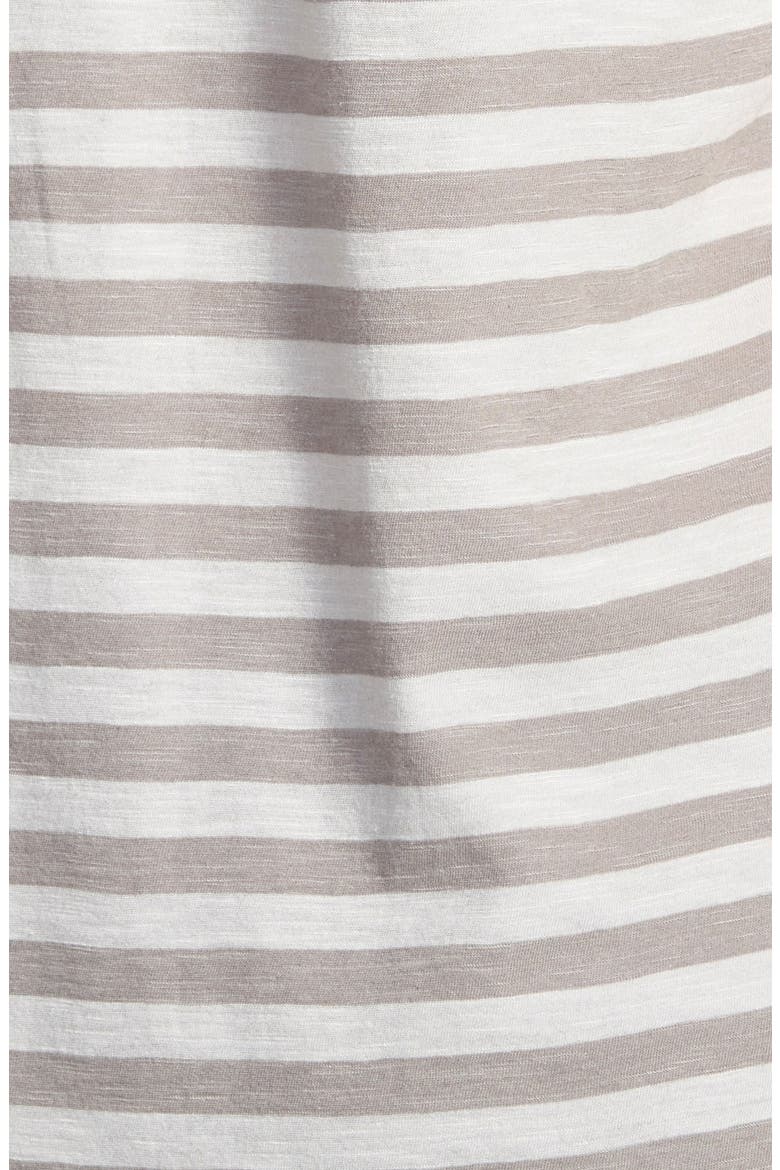 Stripe One-Pocket Relaxed Tee, Alternate, color, GREY CLOUDBURST- GREY STRIPE