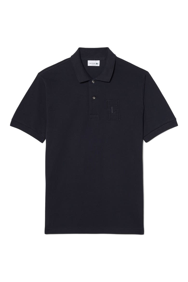 Cotton Piquè Polo, Main, color, BLACKBIRD